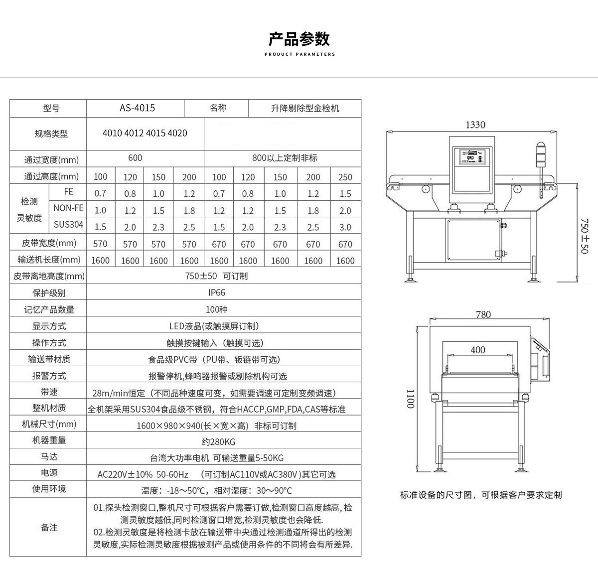 AS-501抗干扰铝箔检测机_产品参数